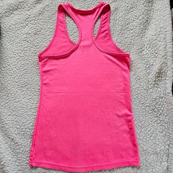 Champion Womens Fitted Pink Racerback Tank Top XS Athletic Workout - Picture 3 of 3